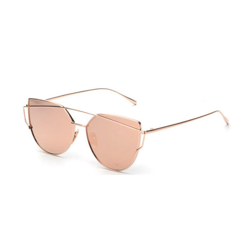 Samjune Cat Eye Sunglasses Women Vintage Fashion Metal Frame