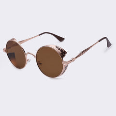 AOFLY Steampunk Vintage Sunglass Fashion round sunglasses women