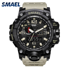 Men Military Watch 50m Waterproof Wristwatch LED