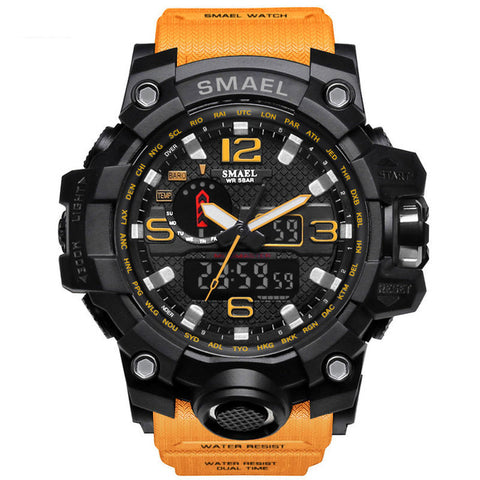 Men Military Watch 50m Waterproof Wristwatch LED