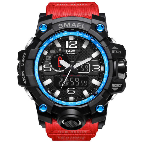 Men Military Watch 50m Waterproof Wristwatch LED