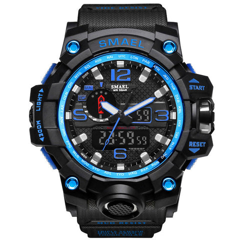 Men Military Watch 50m Waterproof Wristwatch LED