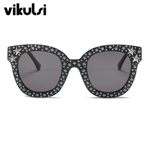 2018 Luxury Italian Brand Sunglasses Women Crystal