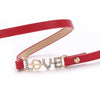 Image of ZG New Fashion Gold Love Charm Infinity Bracelets Black Leather