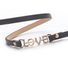 Image of ZG New Fashion Gold Love Charm Infinity Bracelets Black Leather