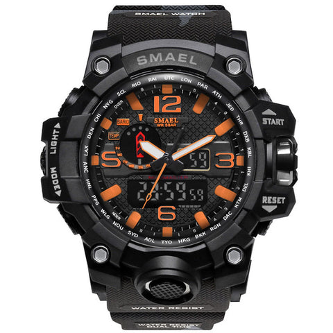 Men Military Watch 50m Waterproof Wristwatch LED