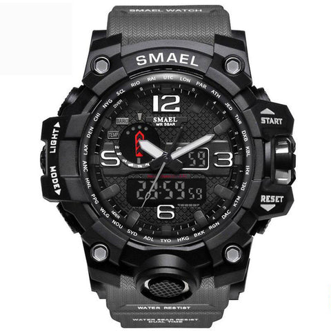 Men Military Watch 50m Waterproof Wristwatch LED