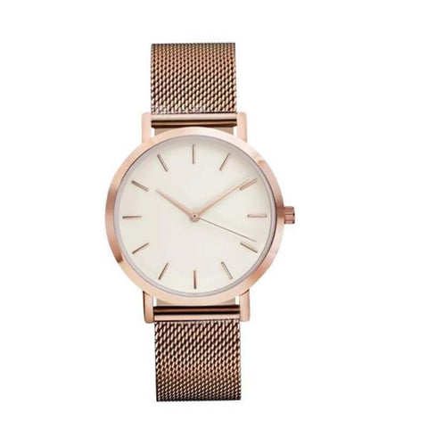 Fashion Women Crystal Stainless Steel Analog Quartz Wrist Watch Bracelet