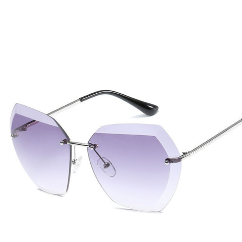 Luxury Transparent Gradient Sun Glasses For Women Elegant