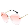 Image of Luxury Transparent Gradient Sun Glasses For Women Elegant