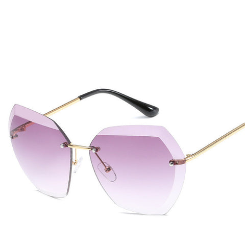 Luxury Transparent Gradient Sun Glasses For Women Elegant