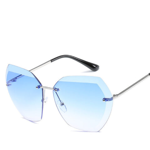 Luxury Transparent Gradient Sun Glasses For Women Elegant