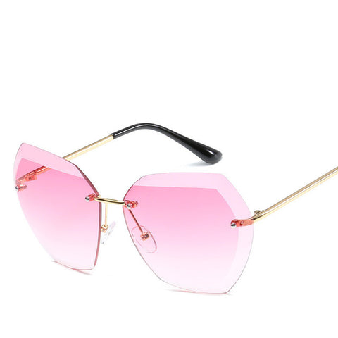 Luxury Transparent Gradient Sun Glasses For Women Elegant