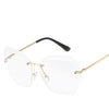 Image of Luxury Transparent Gradient Sun Glasses For Women Elegant