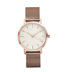 Fashion Women Crystal Stainless Steel Analog Quartz