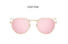 Image of Round Sunglasses Women Classic Rose Gold Fashion Brand