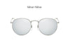 Image of Round Sunglasses Women Classic Rose Gold Fashion Brand