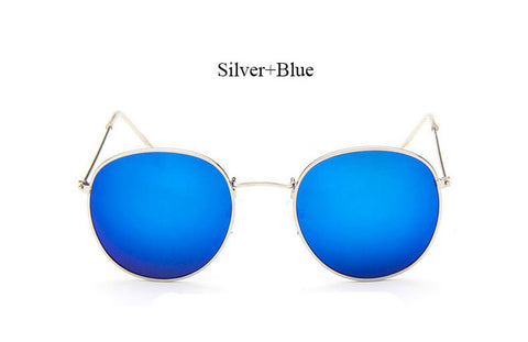 Round Sunglasses Women Classic Rose Gold Fashion Brand