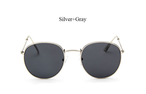 Round Sunglasses Women Classic Rose Gold Fashion Brand