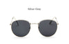 Image of Round Sunglasses Women Classic Rose Gold Fashion Brand