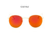 Image of Round Sunglasses Women Classic Rose Gold Fashion Brand