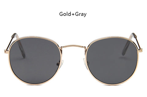 ELOT  Fashion Brand Designer Classic Small Round Sunglasses Men Women