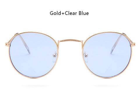 ELOT  Fashion Brand Designer Classic Small Round Sunglasses Men Women