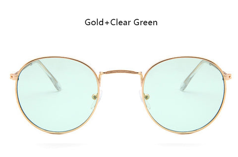 ELOT  Fashion Brand Designer Classic Small Round Sunglasses Men Women