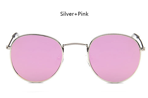 ELOT  Fashion Brand Designer Classic Small Round Sunglasses Men Women